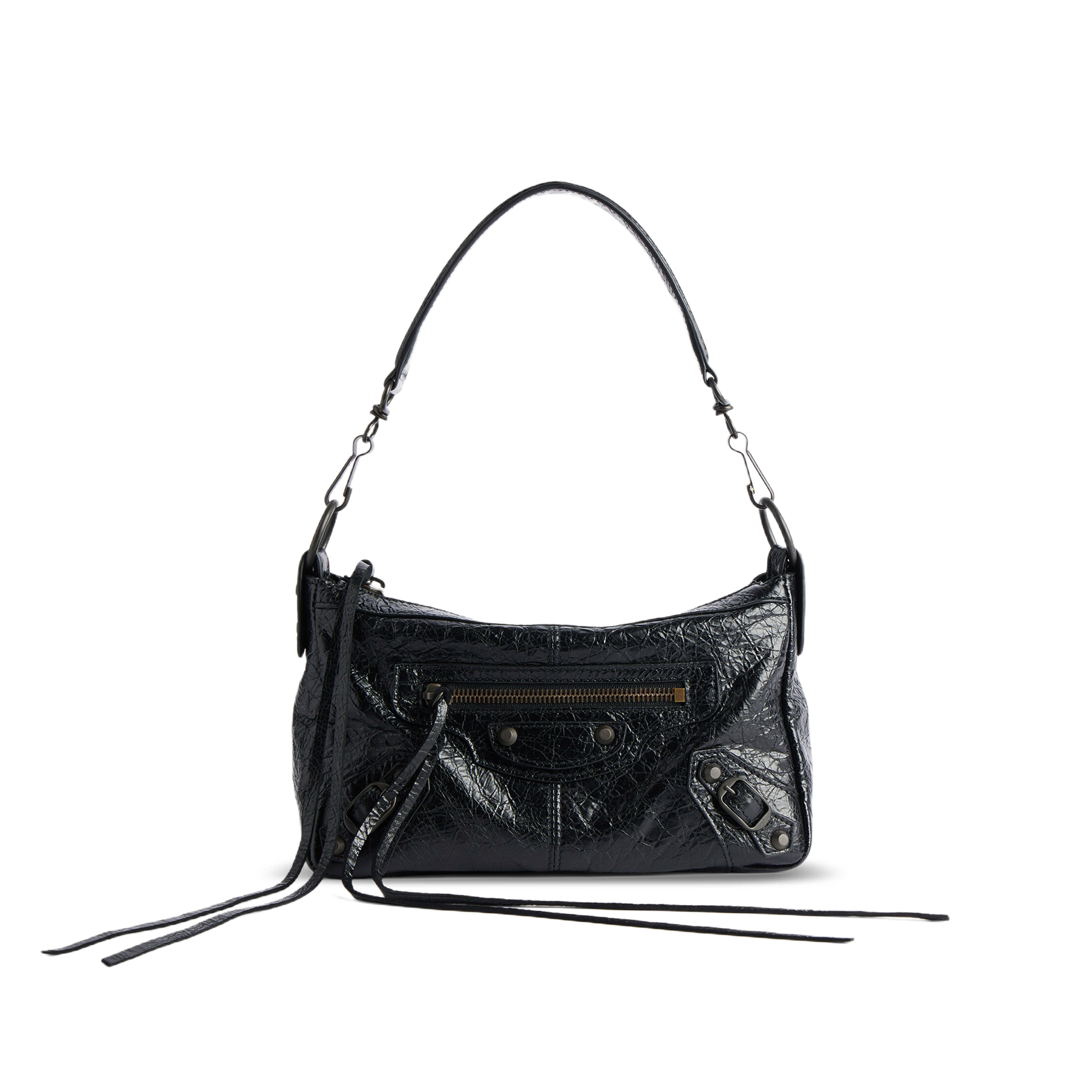BALENCIAGA THE LE CITY MOTO MINI HANDBAG 8661222ABEK1000 (22.5*15*9.5cm)